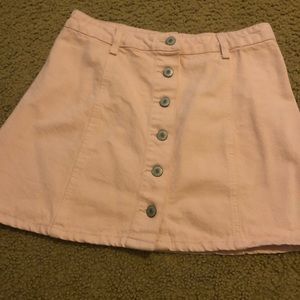 Pink forever 21 jean shirt